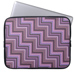 Funda Para Portátil Patrón de rayas de malva