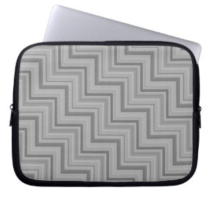 Funda Para Portátil Patrón de rayas grises en las escaleras