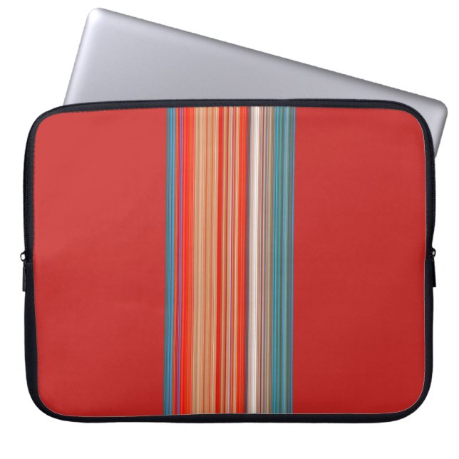Funda Para Portátil Patrón de rayas multicolor (Frente)