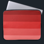 Funda Para Portátil Patrón de rayas rojas<br><div class="desc">Un diseño sencillo y elegante con rayas rojas.</div>
