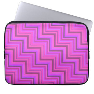 Funda Para Portátil Patrón de rayas rosas