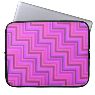 Funda Para Portátil Patrón de rayas rosas