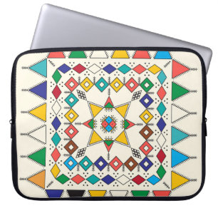 Funda Para Portátil Patrón de repetición geométrica decorativa inspira