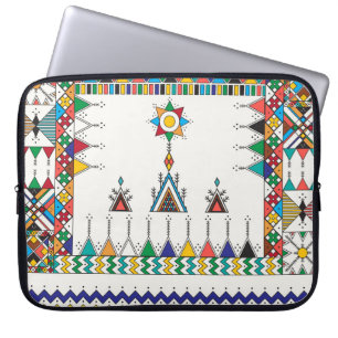 Funda Para Portátil Patrón de repetición geométrica decorativa inspira
