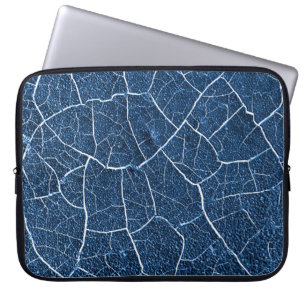 Funda Para Portátil Patrón de resumen de la naturaleza azul de la mari