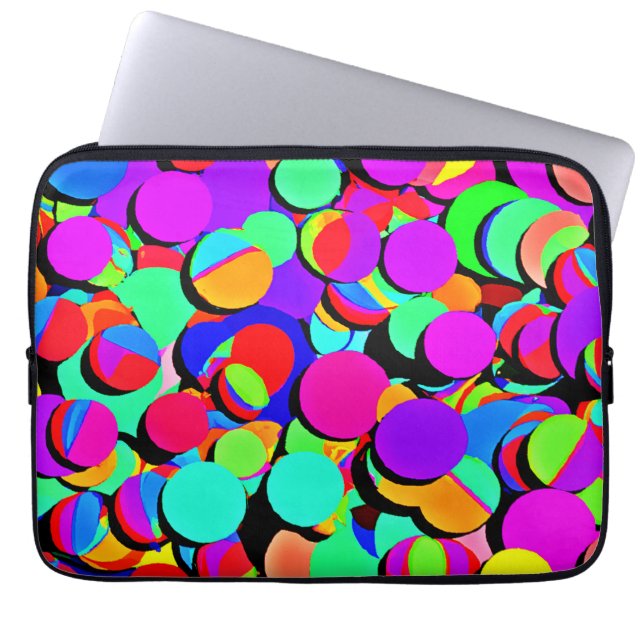 Funda Para Portátil Patrón de retro vibrante colorido (Frente)