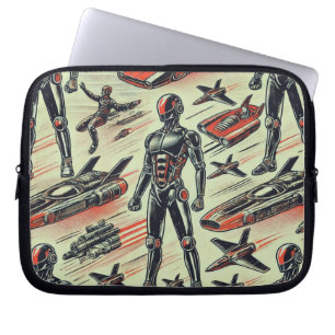 Funda Para Portátil Patrón de Robot Humanoide Futurista Robótica de