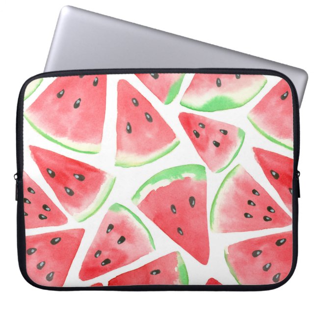 Funda Para Portátil Patrón de rodajas de sandía (Frente)