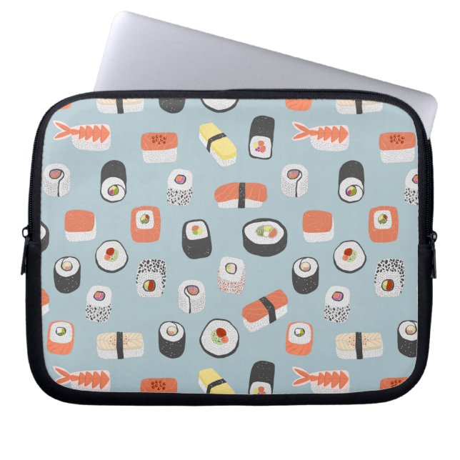 Funda Para Portátil Patrón de rollo Sushi Nigiri Maki (Frente)