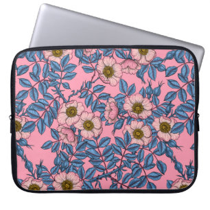 Funda Para Portátil Patrón de rosa de perro