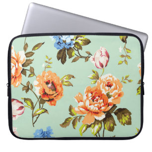 Funda Para Portátil Patrón de Rosas de Vintage de Shabby Chic