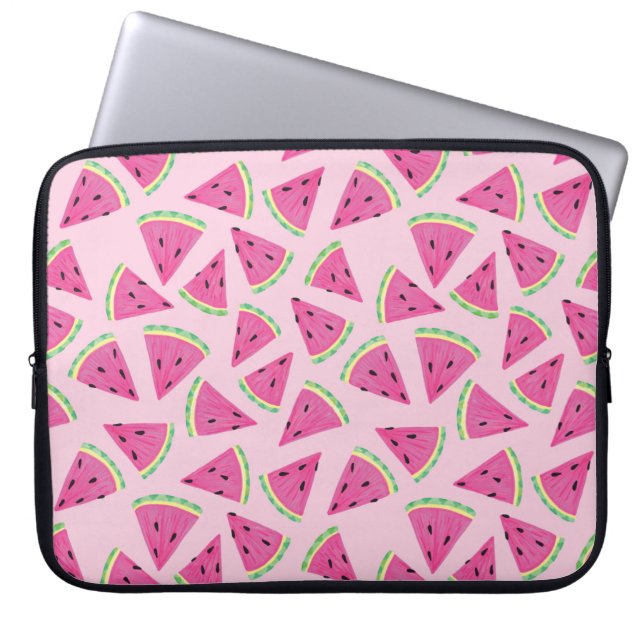 Funda Para Portátil Patrón de sandía rosa (Frente)
