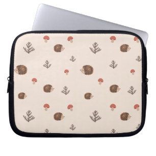 Funda Para Portátil Patrón de setas y edgehog de Woodland