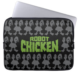 Funda Para Portátil Patrón de silueta de pollo de Robot