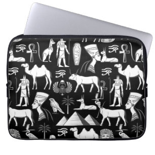 Funda Para Portátil Patrón de símbolos jeroglífico de Egipto antiguo