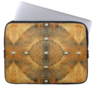 Funda Para Portátil Patrón de suelo tachonado en marrones dorados