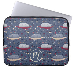 Funda Para Portátil Patrón de sueños de gatos sensacionalistas y acoge