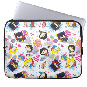 Funda Para Portátil Patrón de Super Heroína Chibi