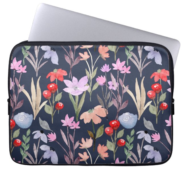Funda Para Portátil Patrón de superficie floral Moda Botánica (Frente)
