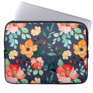 Funda Para Portátil Patrón de superficie floral- Primavera decorativa