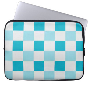 Funda Para Portátil Patrón De Tablero Blanco Y Azul