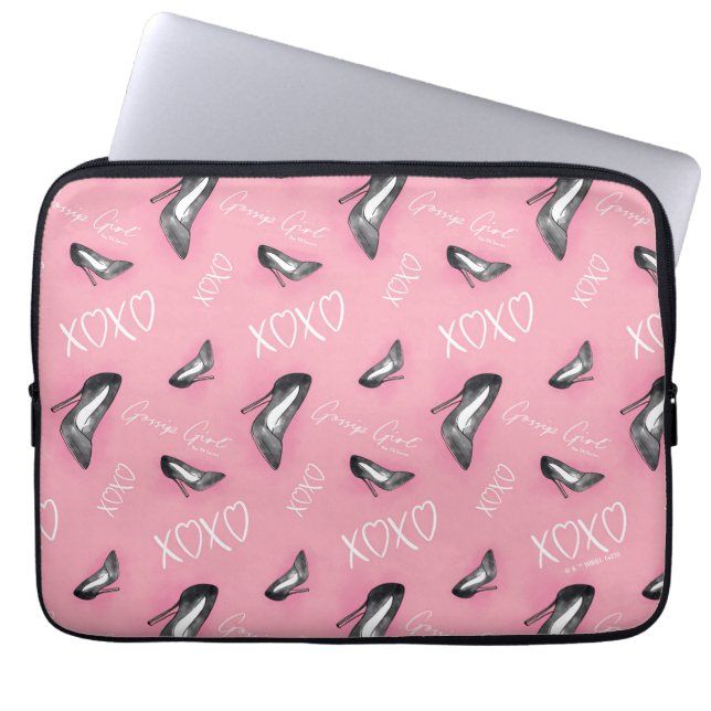 Funda Para Portátil Patrón de tacones altos de Chica Gossip (Frente)