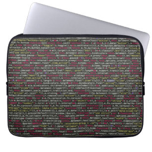 Funda Para Portátil Patrón de terminal del desarrollador