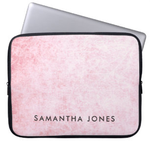 Funda Para Portátil Patrón de textura de terciopelo rosa