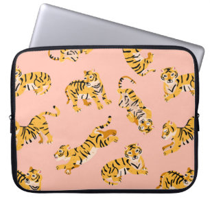 Funda Para Portátil Patrón de tigres sin soldadura