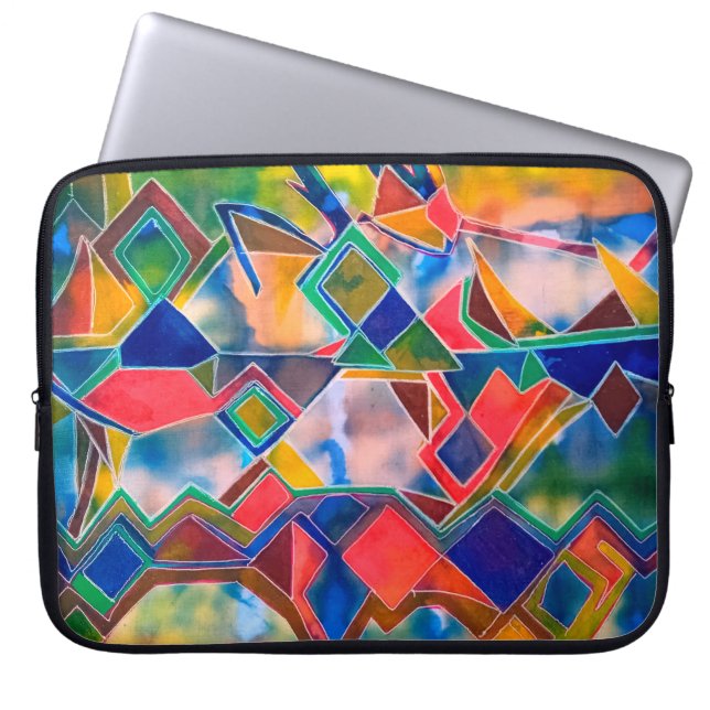 Funda Para Portátil Patrón de tinta (Frente)