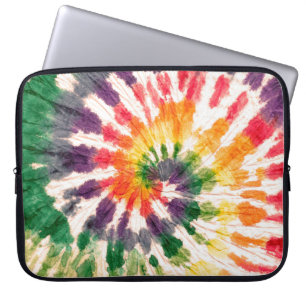 Funda Para Portátil Patrón de tintes. Shibori dibujado a mano con arco