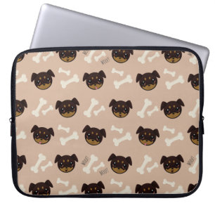 Funda Para Portátil Patrón de tonalidad y estiércol de rotulier sonrie