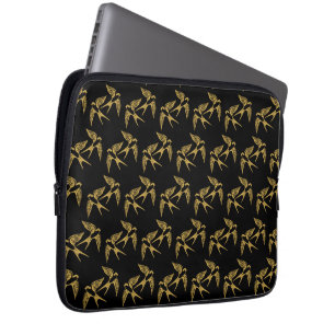 Funda Para Portátil Patrón de tragos de oro vintage