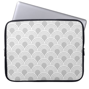 Funda Para Portátil Patrón de trama de Mod estilo Gatsby Art Deco Grea