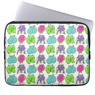 Funda Para Portátil Patrón de Traseros de Hámster Coloridos