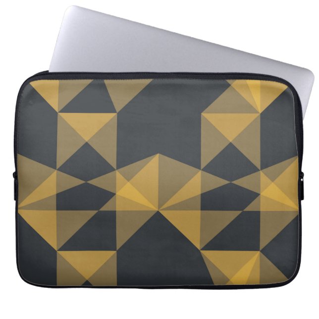 Funda Para Portátil Patrón de triángulo geométrico moderno, abstracto  (Frente)