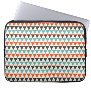 Funda Para Portátil Patrón de triángulo moderno retro de mediados del