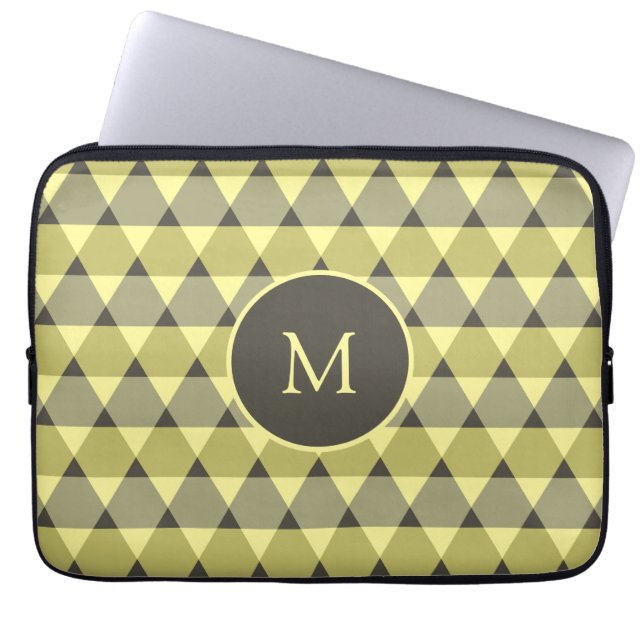 Funda Para Portátil Patrón de triángulos (Frente)
