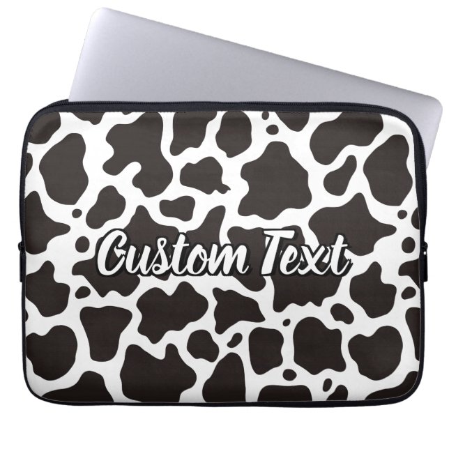 Funda Para Portátil Patrón de vaca Manga de portátil (Frente)