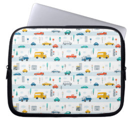 Funda Para Portátil Patrón de vehículos de autovía de corte