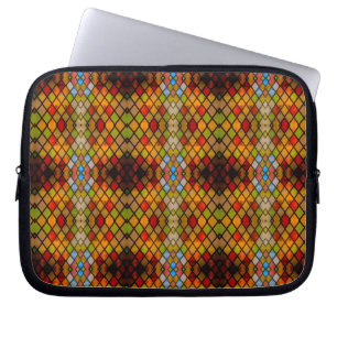 Funda Para Portátil Patrón de ventana de vidrio emplomado majestuoso