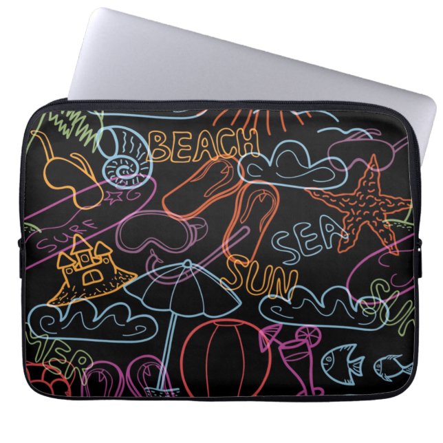 Funda Para Portátil Patrón de verano (Frente)