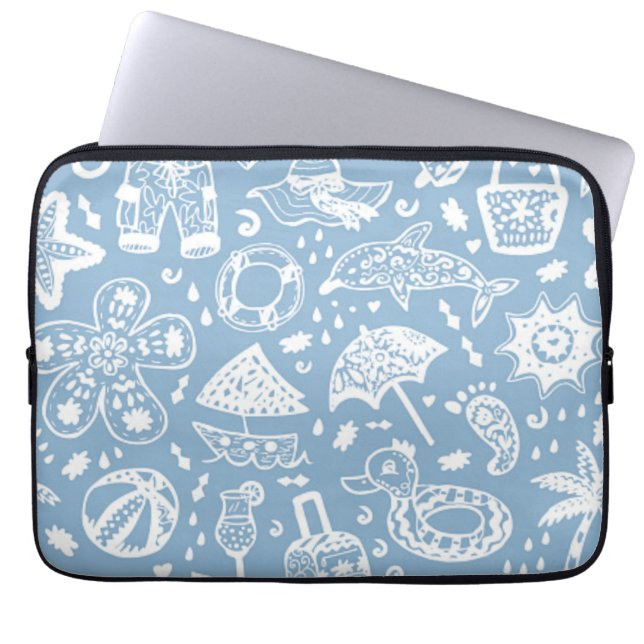Funda Para Portátil Patrón de verano (Frente)