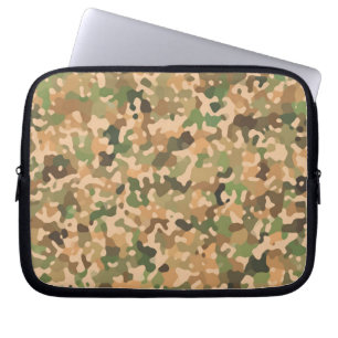 Funda Para Portátil Patrón de vídeo - Naranja verde marrón negro