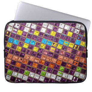 Funda Para Portátil Patrón de vidrio emplomado #8