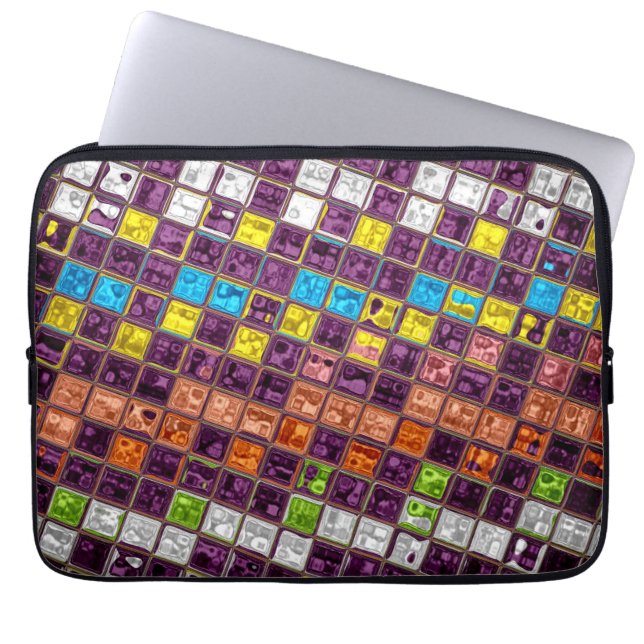 Funda Para Portátil Patrón de vidrio emplomado #8 (Frente)