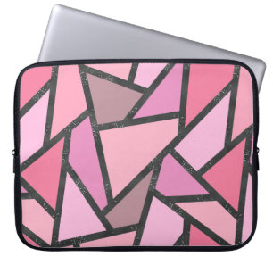 Funda Para Portátil Patrón de vidrio manchado de coral