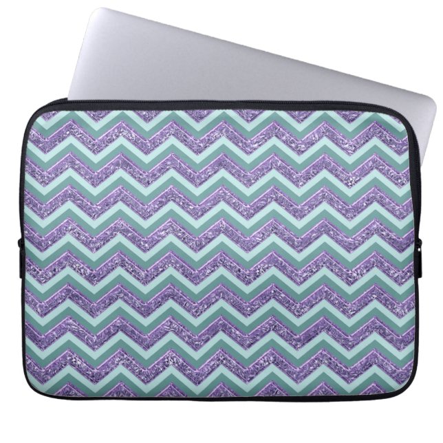 Funda Para Portátil Patrón de zigzag de vidrio antimetista (Frente)
