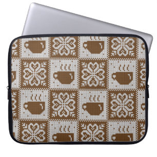 Funda Para Portátil Patrón decorativo sin fisuras de invierno de punto