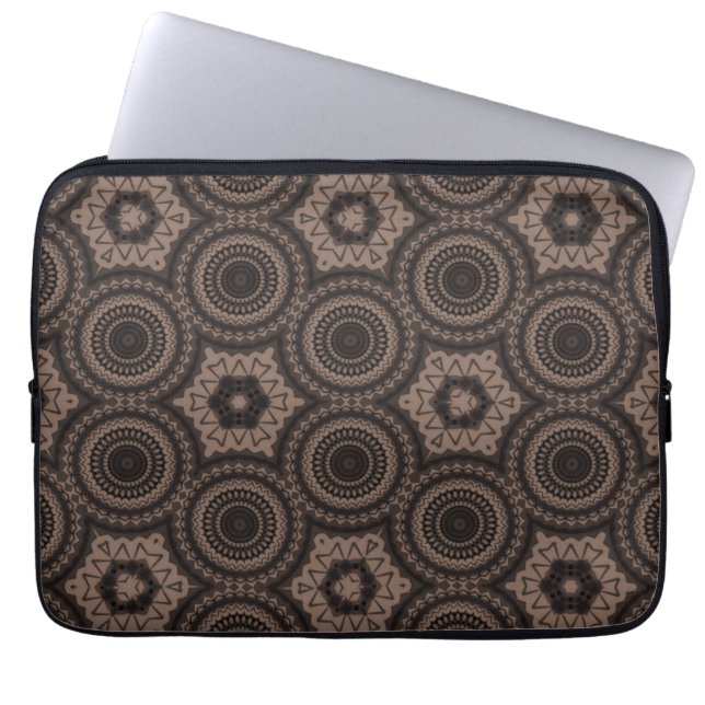 Funda Para Portátil Patrón del círculo étnico (Frente)
